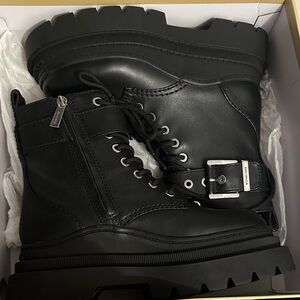 Michael Kors Colby Black Leather Boots